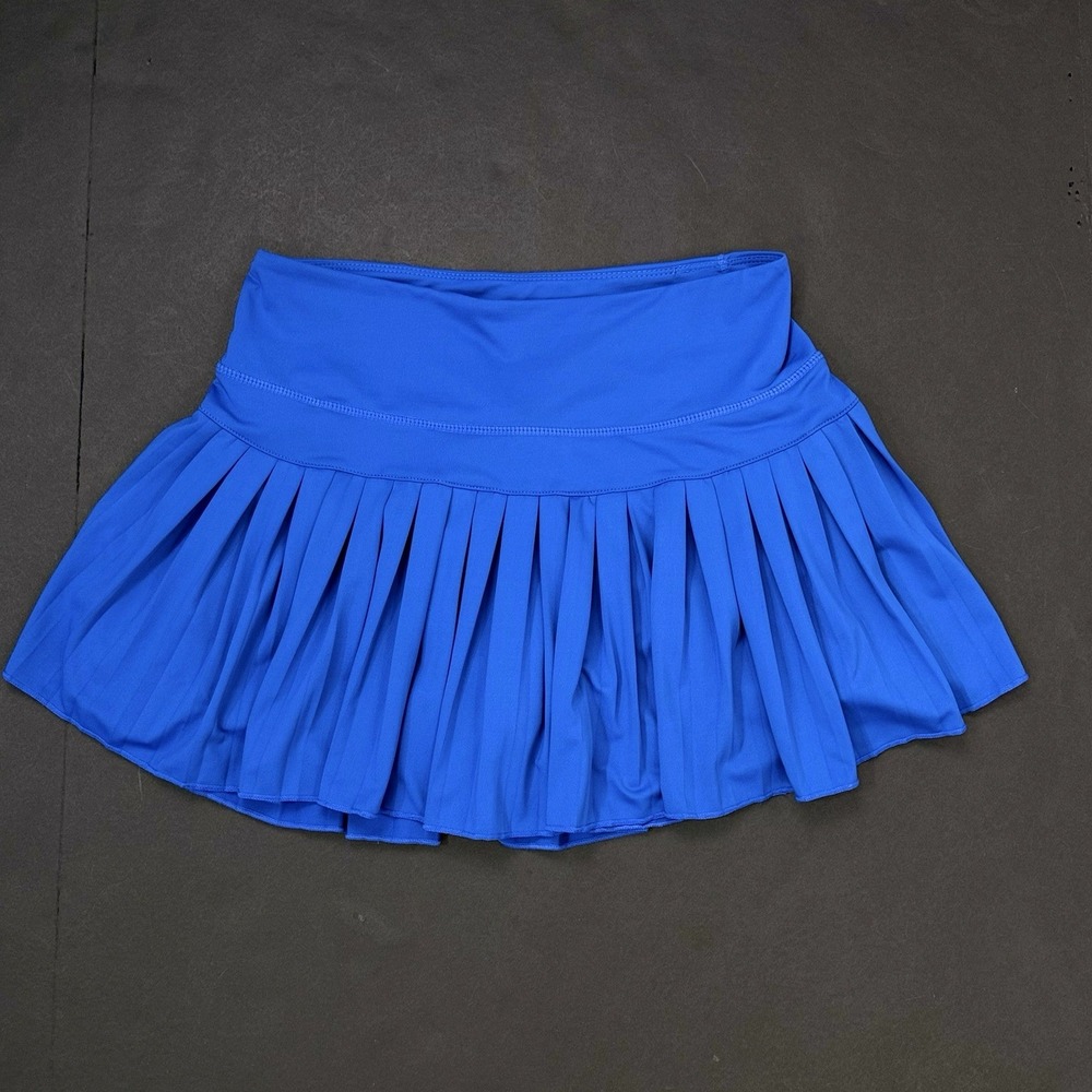 Goldhinge Royal Blue Mini Tennis Skirt Skort Women M Pleated Built In Shorts